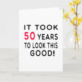 Carte Il A Fallu 50 Ans Conception Anniversaire (Fleur jaune)