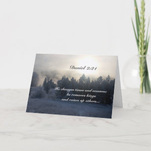 Carte Il change les temps et les saisons, Daniel 2:21 Bi