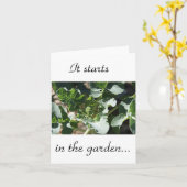 Carte Il commence dans le jardin (Fleur jaune)