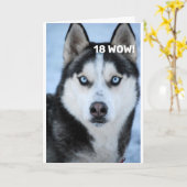 Carte IL DIT POURQUOI OH POURQUOI "21E ANNIVERSAIRE" car (Fleur jaune)