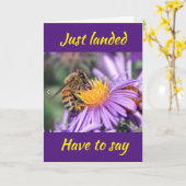 CARTE IL EST ARRIVÉ À VOUS DIRE ***FÉLICITATIONS*** CART (Fleur jaune)