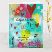 Carte Il est difficile de perdre un animal de compagnie  (Fleur jaune)