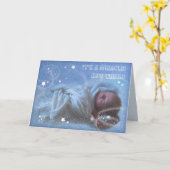 Carte Il est là ! (Fleur jaune)