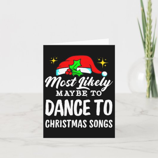 Carte Il Est Probable Que Danser À Des Chansons De Noël (Devant)