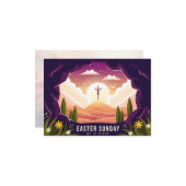 Carte Il est ressuscité (Devant/Arrière en situation)