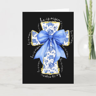 Carte Il Est Ressuscité Croix Chrétienne Jésus Verset Bi