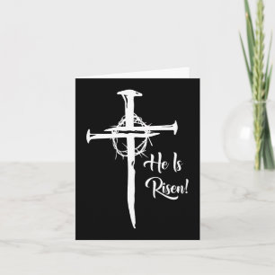 Carte Il Est Ressuscité Croix Jésus Religieux Pâques Jou