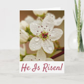 Carte "Il est ressuscité!" dimanche de la Résurrection  (Devant)
