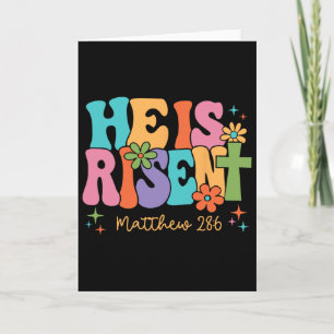 Carte Il Est Ressuscité Jésus Chrétien Joyeuses Pâques E