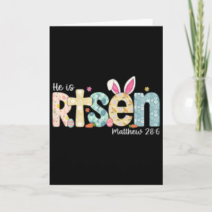 Carte Il Est Ressuscité Jésus Chrétien Joyeuses Pâques F