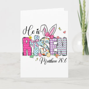 Carte Il Est Ressuscité Jésus Chrétien Joyeuses Pâques F
