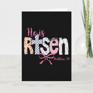 Carte Il est ressuscité Jésus chrétien Joyeuses Pâques R