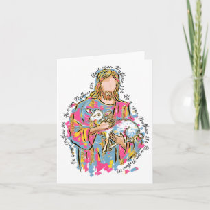 Carte Il Est Ressuscité Jésus Et Agneau Dieu Joyeux Pâqu