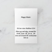 Carte Il est ressuscité Pâques (Intérieur)