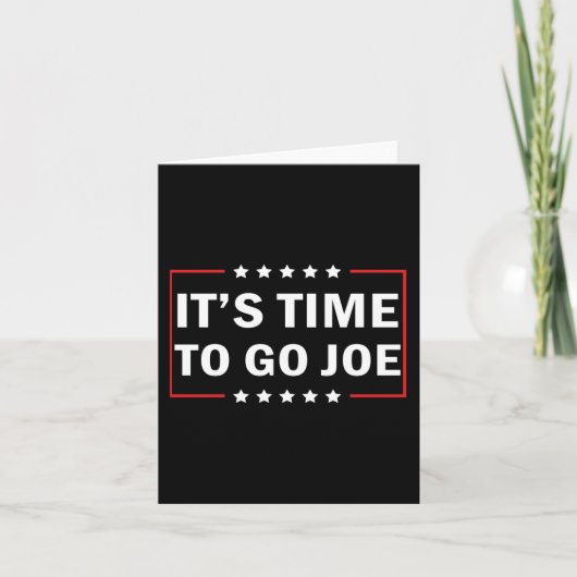 Carte Il est temps d'aller Joe (Devant)