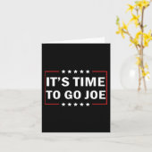 Carte Il est temps d'aller Joe (Fleur jaune)