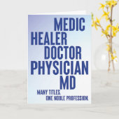 Carte Il est temps de célébrer les médecins Extraordinai (Fleur jaune)