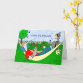 Carte Il est temps de détendre - Ralphie (Fleur jaune)