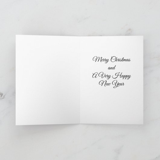 CARTE IL EST TEMPS DE DIRE "JOYEZ NOËL / HEUREUSE NOUVEL (Intérieur)