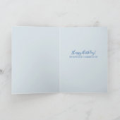 Carte Il est temps de fêter l'Anniversaire Floral Fun (Intérieur)