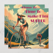 Carte Il Est Temps De Le Faire Souffrir De Cyclisme (Devant / Derrière)