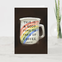 Il est temps de prendre le café Rainbow Coffee Cup