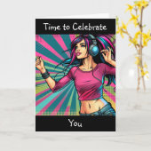 Carte Il est temps de vous célébrer | Joyeux anniversair (Fleur jaune)