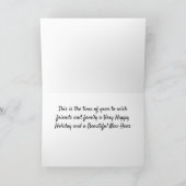 CARTE IL EST TEMPS DE VOUS SOUHAITER **MERCI NOËL** ET N (Intérieur)