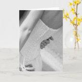 Carte "Il est tout au sujet de la robe… " (Fleur jaune)