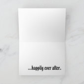 Carte "Il était une fois...Heureusement pour toujours."  (Intérieur)