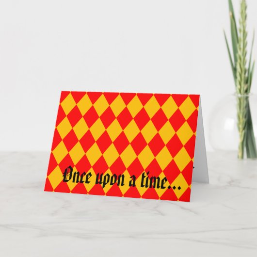 Carte "Il était une fois...Heureusement pour toujours."  (Devant)