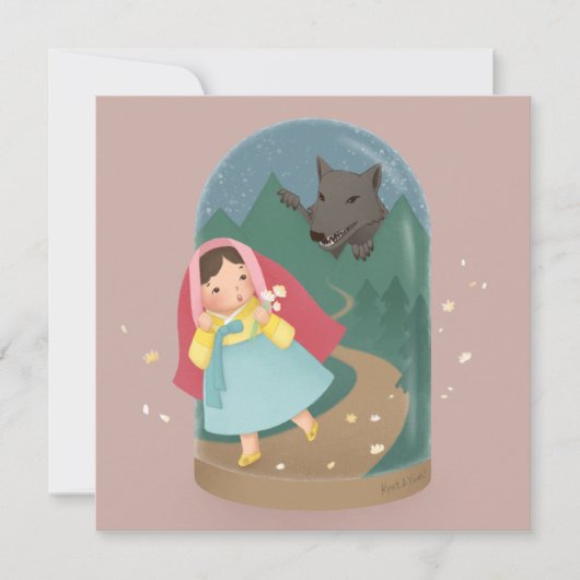 Carte Il Était Une Fois : Petit Chaperon Rouge (Devant)