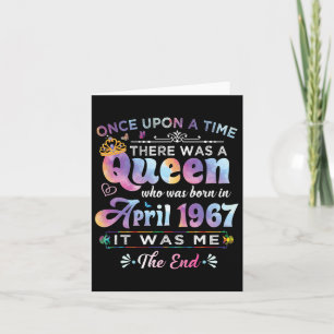 Carte Il était une fois une reine née le 1er avril