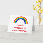 Carte Il Faut Espérer (Fleur jaune)