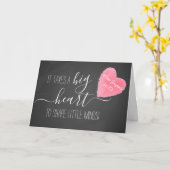 Carte il faut un grand cœur pour aider à façonner les pe (Fleur jaune)