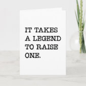 Carte Il faut une légende pour en élever un, Fête des pè (Devant)