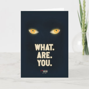 Carte IL Joue Les Yeux "Quoi.Es.Vous."