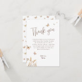 Carte Il Me Donne Du Merci De Fête des mariées De Papill (Devant/Arrière en situation)