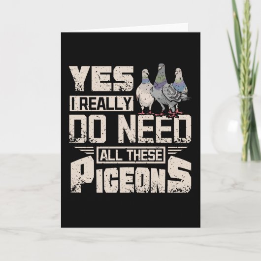 Carte Il Me Faut Tous Les Pigeons De Course (Devant)