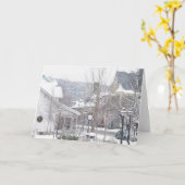 Carte Il neige à Milford (Fleur jaune)