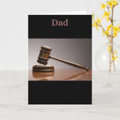 Carte Il n'y a aucune discussion, mon papa est grand ! (Fleur jaune)