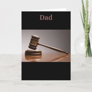 Carte Il n'y a aucune discussion, mon papa est grand !