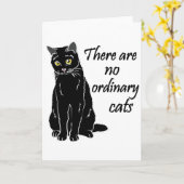Carte Il N'Y A Pas De Chats Ordinaires (Fleur jaune)