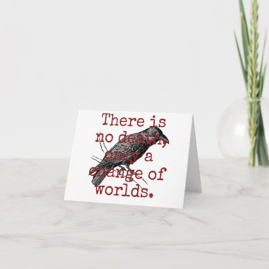 Carte Il N'Y A Pas De Décès - Citation De Mort (Devant)