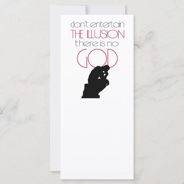 Carte Il n'y a pas de Dieu (Devant)