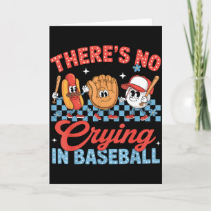 Carte Il n'y a pas de larmes au baseball jour de match d
