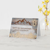 Carte Il n'y a pas de montagne assez haute (Fleur jaune)