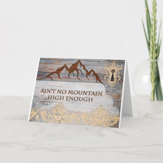 Carte Il n'y a pas de montagne assez haute (Devant)