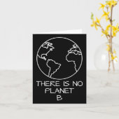 Carte Il N'Y A Pas De Planète B Plastique De Conservatio (Fleur jaune)