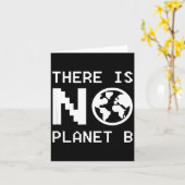 Carte Il n'y a pas de planète B Sensibilisation à l'envi (Fleur jaune)